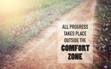 Growth happens when you operate on the edge of your comfort zone